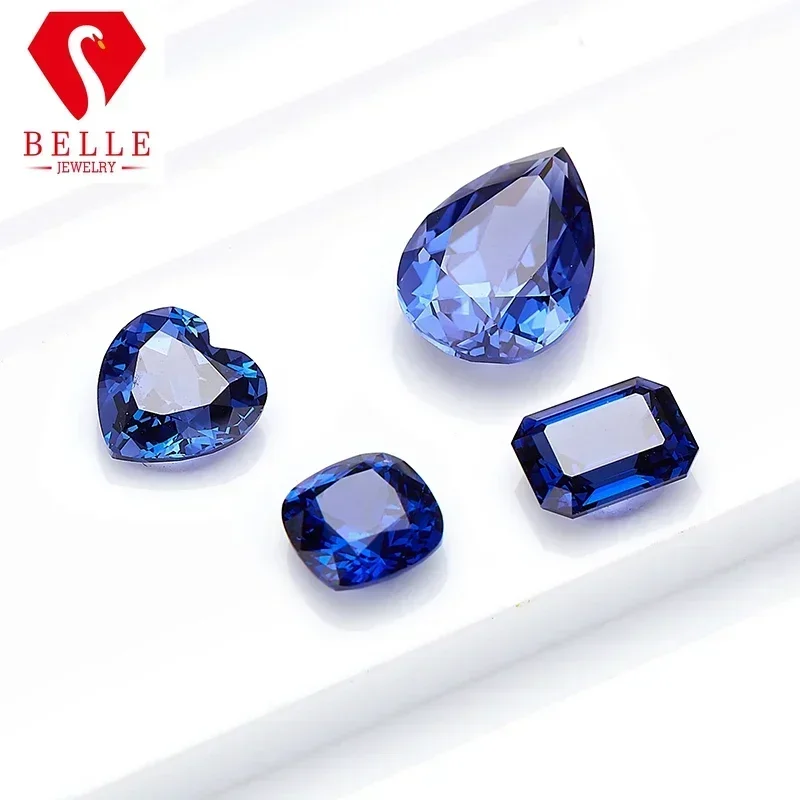 

Lab Sapphire Brilliant Heart Cut Hot Sale Natural Lab Grown Sapphire AGL Certificated Diamond Beads charms for jewelry making