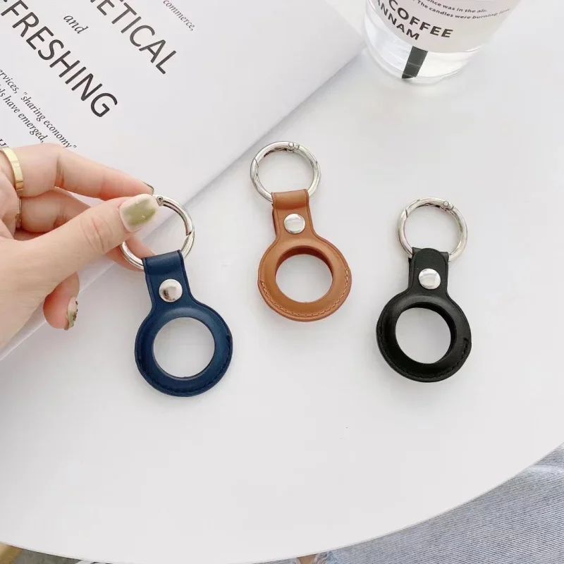 เคสหนัง FF-pf5 50ชิ้น/ล็อตสำหรับ Apple Airtags ฝาครอบป้องกันสำหรับเครื่องติดตามตำแหน่งป้องกันการสูญหาย