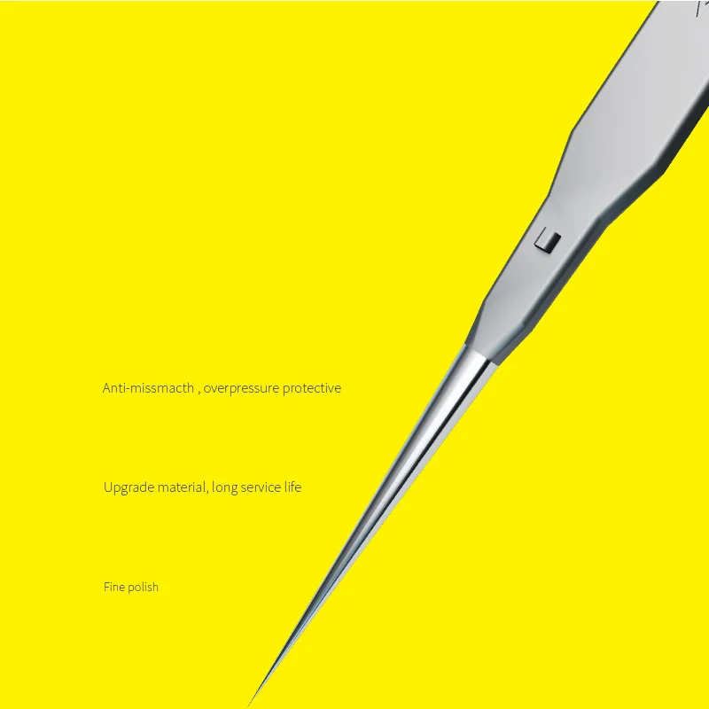 B&R BR-11 BO-11 High Precision Tweezers Stainless Steel Anti-Dislocation Motherboard Forceps Tweezers for Jump Wire