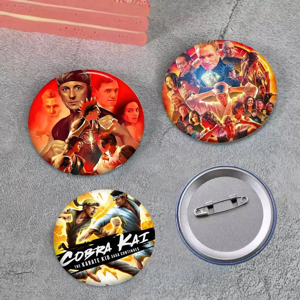 Classic Comedy Movie C-Cobra K-Kai Tinplate Soft Button Pin Brooch Metal Badge Custom Jewelry Accessories Hat Bag Lapel