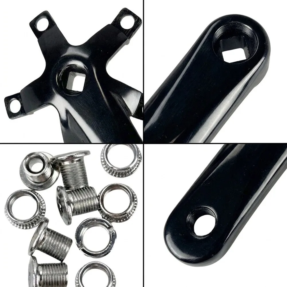 For Road Cycling Crankset with Square Hole Mounting in 152mm 165mm 170mm Lengths for 110mm 1X 2X Compatibility
