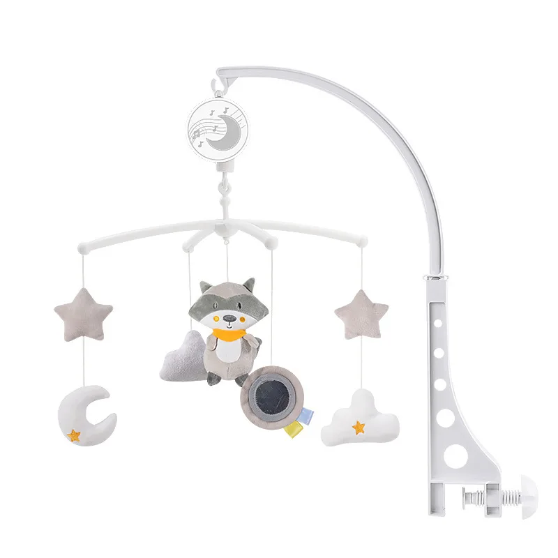 Berço musical para bebês, móvel com brinquedos rotativos pendurados, decoração de cama infantil, sino de cabeceira, brinquedos para bebês, meninos e meninas