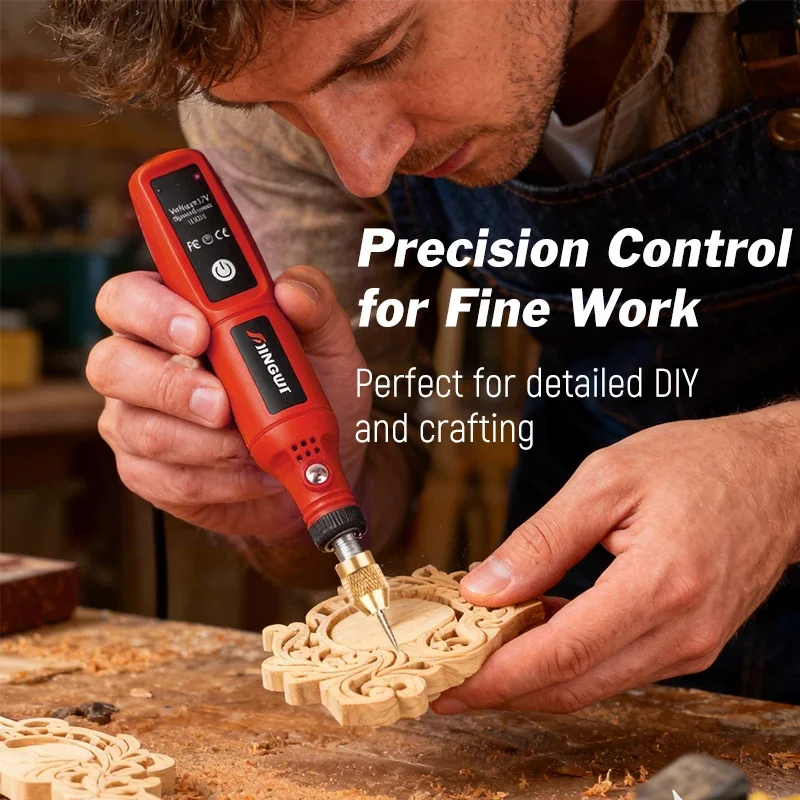 USB Rechargeable Cordless Engraving Pen Wireless Electric Drill Rotary Tool for Jewelry Glass - Portable Handheld Engraver - view 3