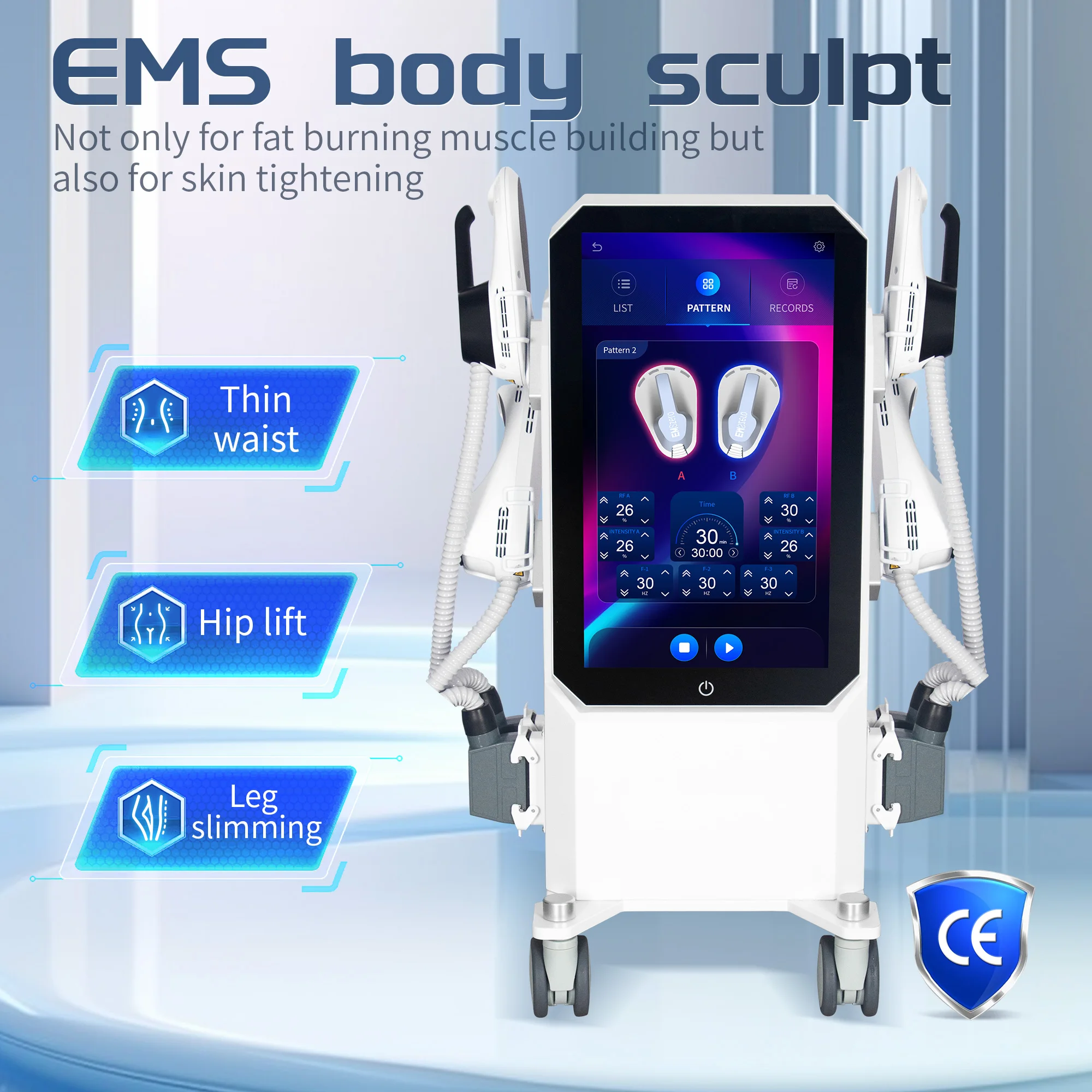 Máquina Myoslim Ems NEO 6500W esculpir el cuerpo equipo estimulador de adelgazamiento electromagnético ems músculo