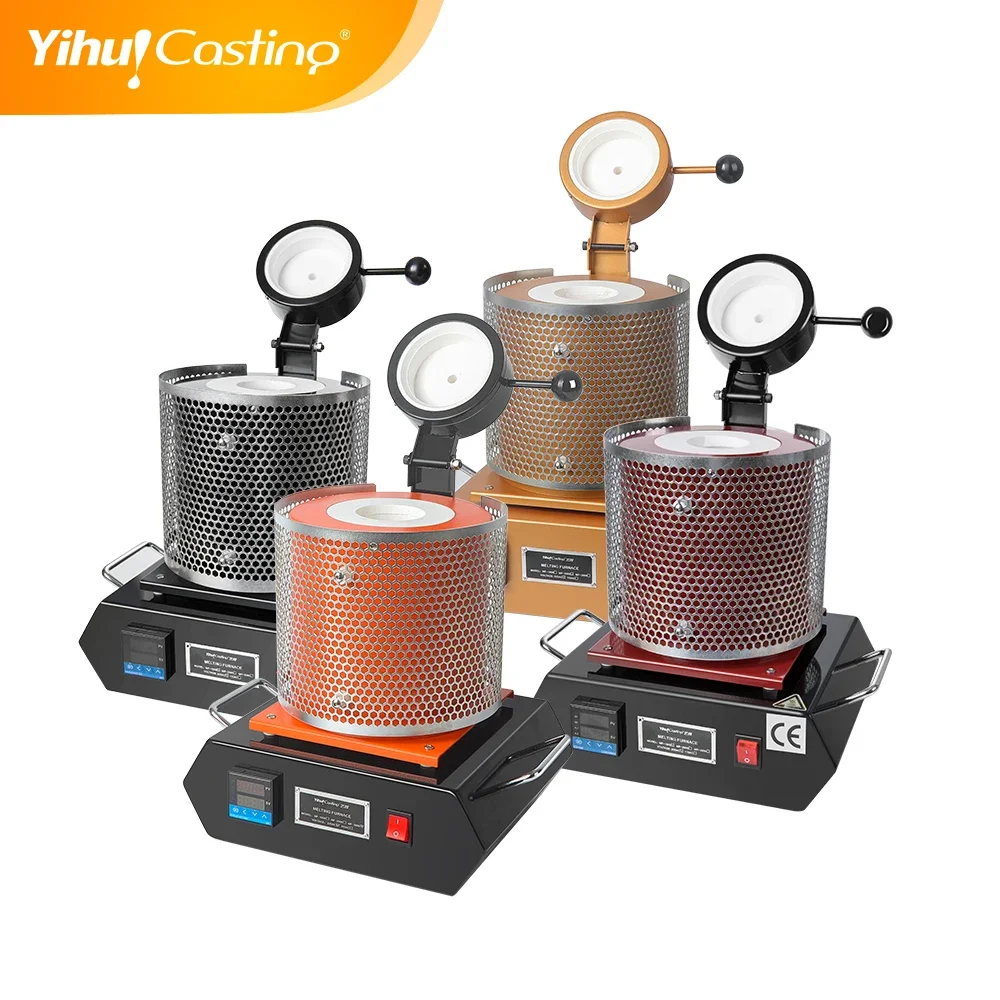 Yihui brand gold bar making machine mini melting furnace for gold and silver melting