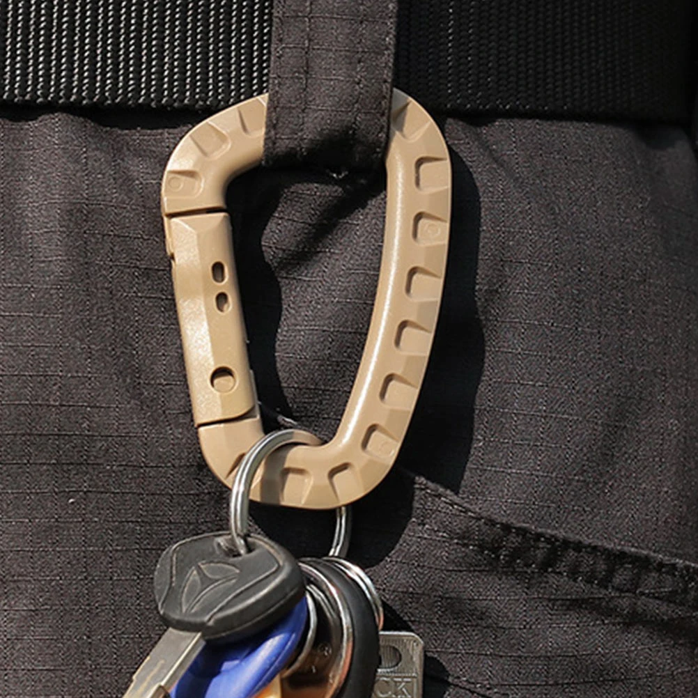 

20 Pcs Keychain D Shaped Buckles Trigger Clips Camping Hooks POM Holder Hanging