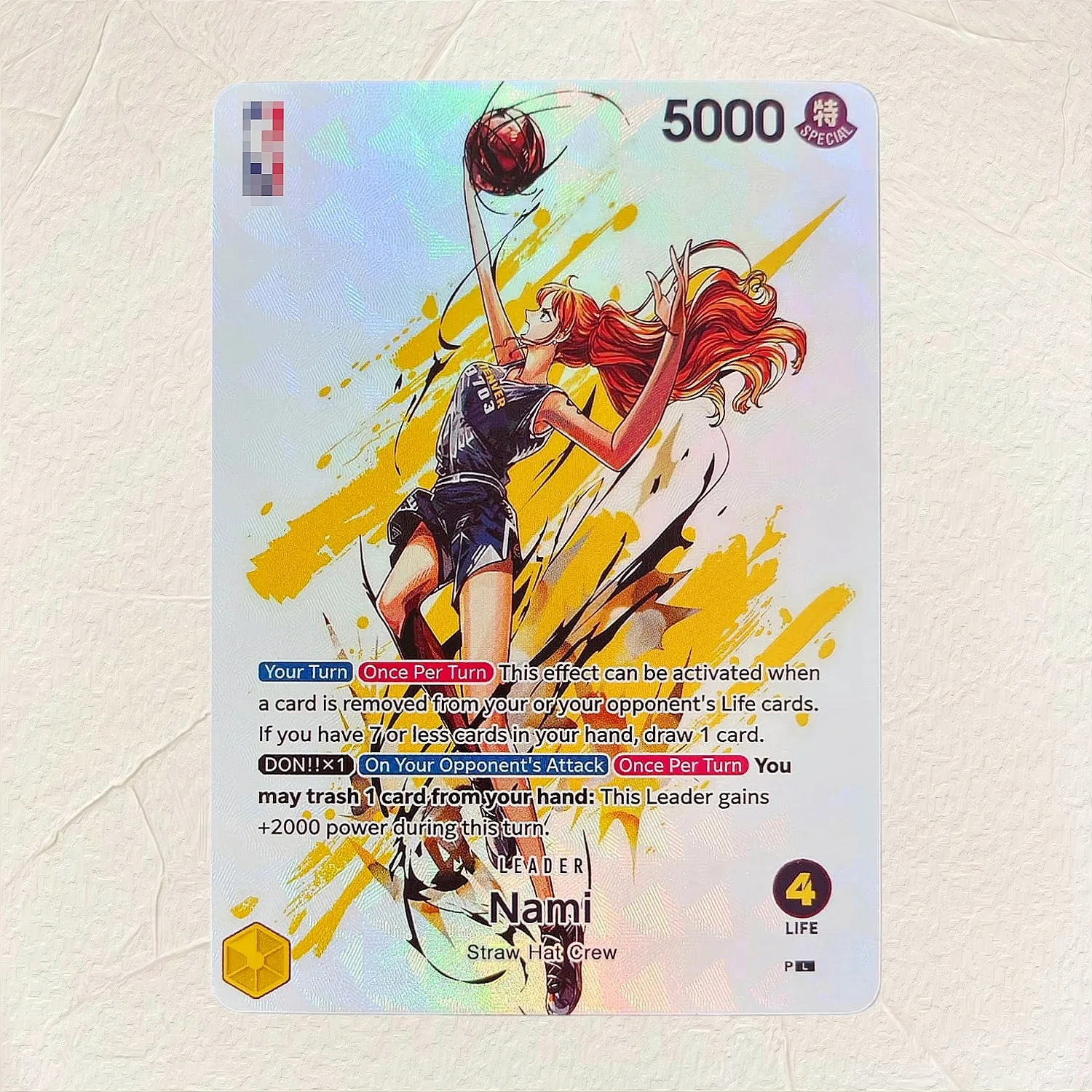 One Piece (Luffy Nami Yamato) Basketball DIY 10Pcs Holographic Texture Cards EN Collectible Grade Classic Anime Collectible TCG view 5