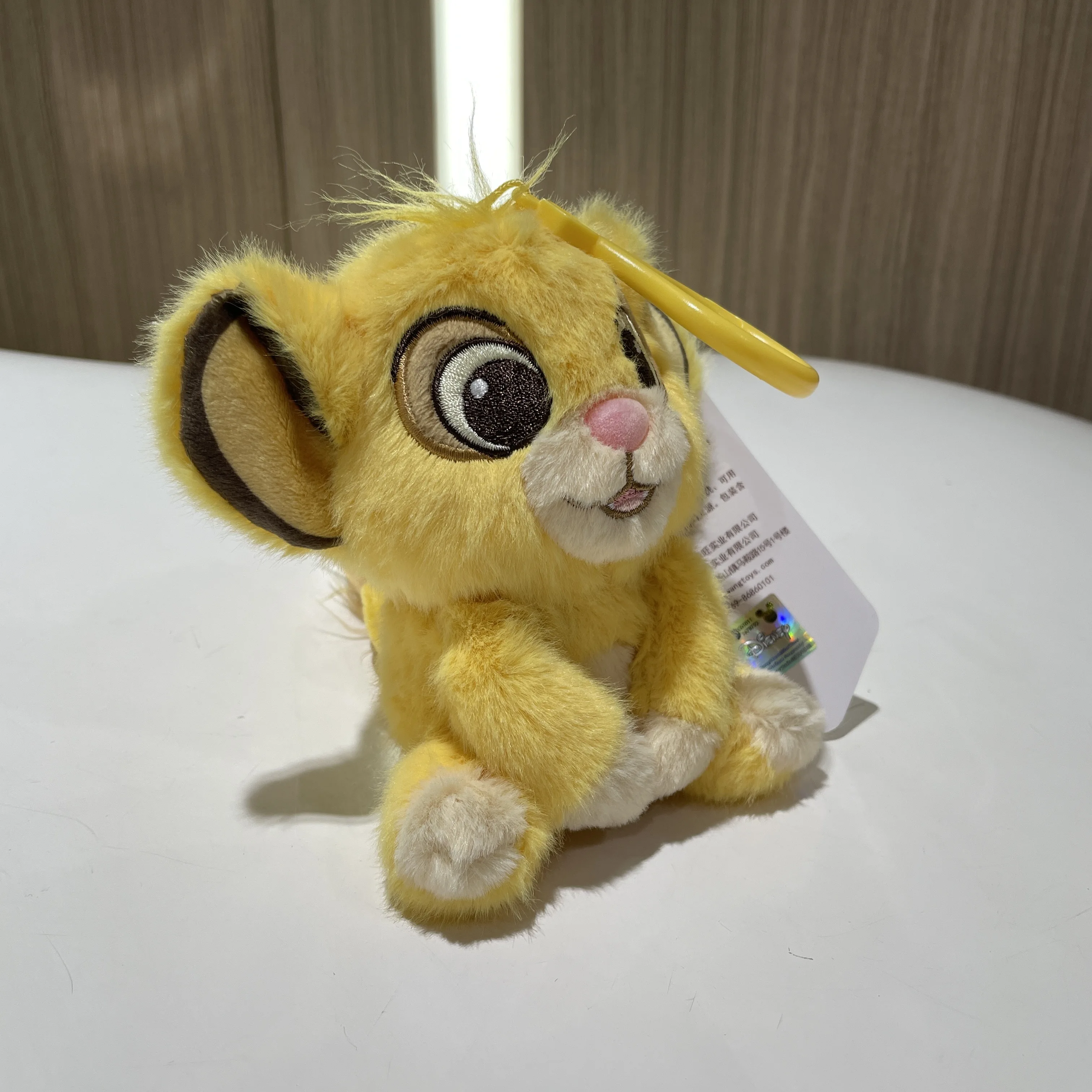 11 cm autentico Disney Il Re Leone Simba carino Baby Lion Bambini Peluche regalo di compleanno Peluche Piccolo ciondolo bambola di peluche