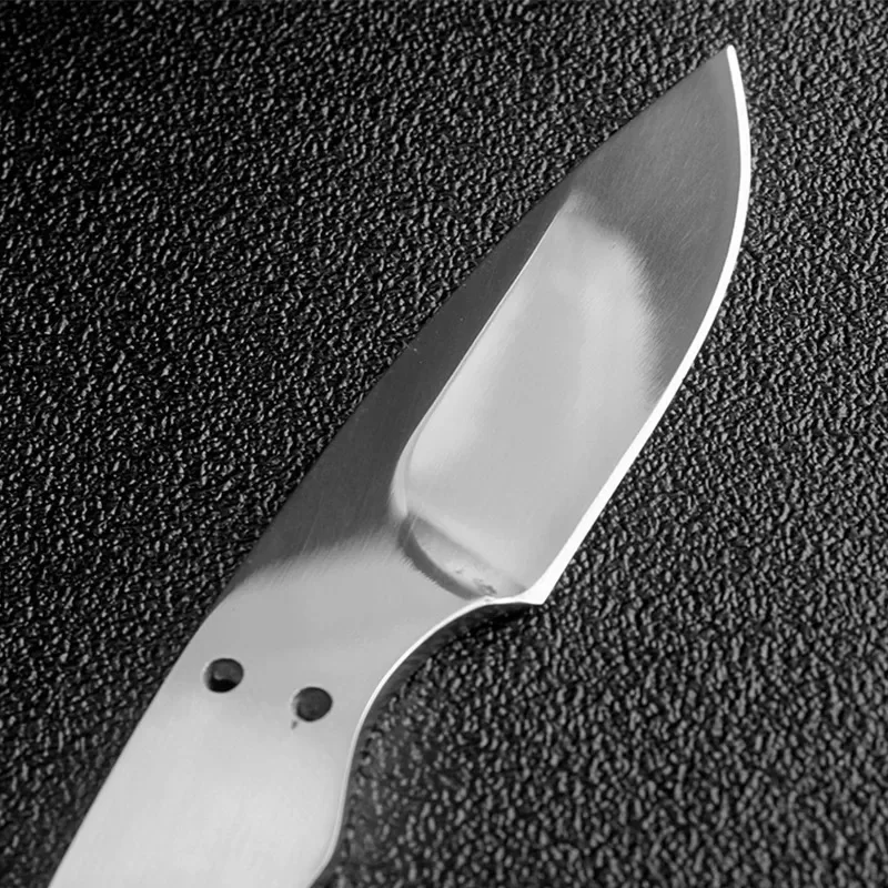 Stainless Steel Mirror Blank Blade DIY Manual Making Knife Accessories Full Tang Sharp Knife Blank Blade Outdoor Pocket Knife