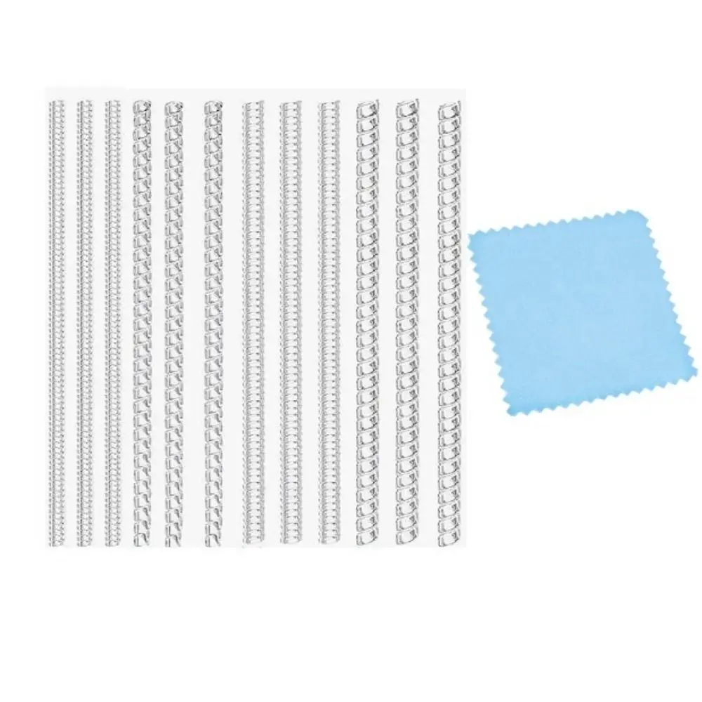 

12Pcs Set Spiral Base Ring Size Adjuster Adjustment Tool Spring Ring Guard Tightener Clear Invisible Loose Ring Spacers Women