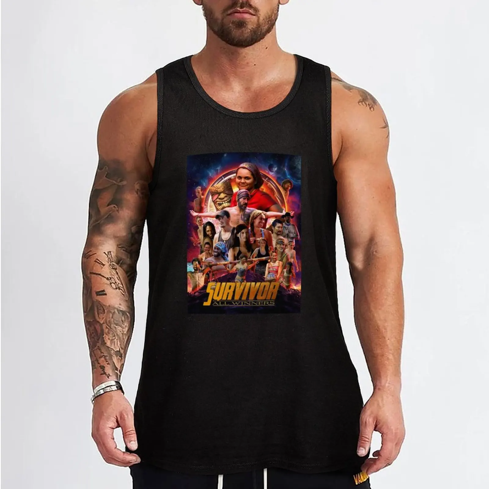 Survivor All Winners Tank Top summer clothes man 2024 Men's gym articles