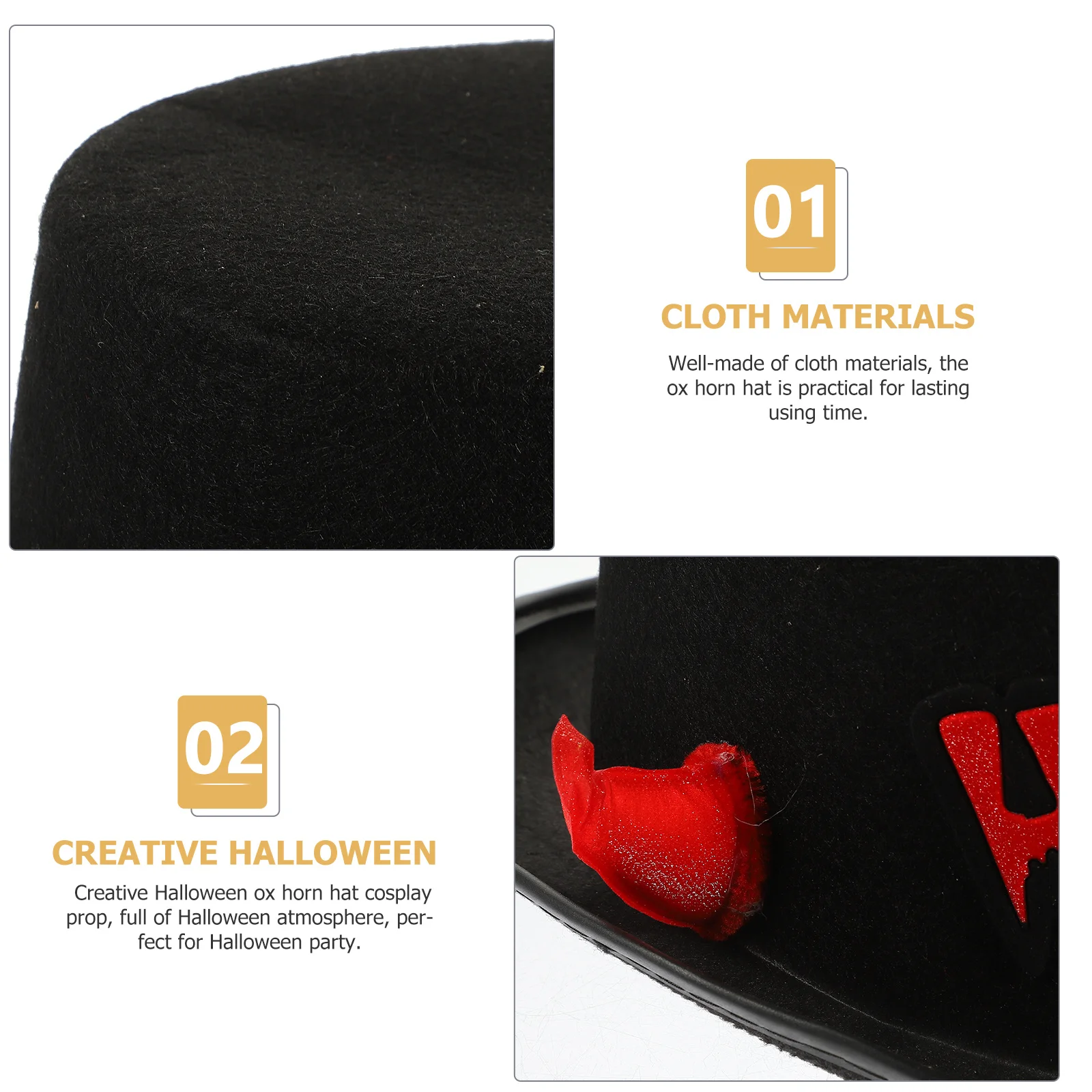 هالوين أغطية الرأس قرون تأثيري حلي المشهد قبعة مضحك الحيوان القبعات غطاء الرأس الثور