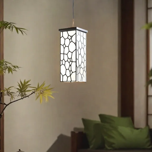 

aesthetic simple bedside small chandelier new Chinese style zen tea room study restaurant bar counter aisle entrance chandelier