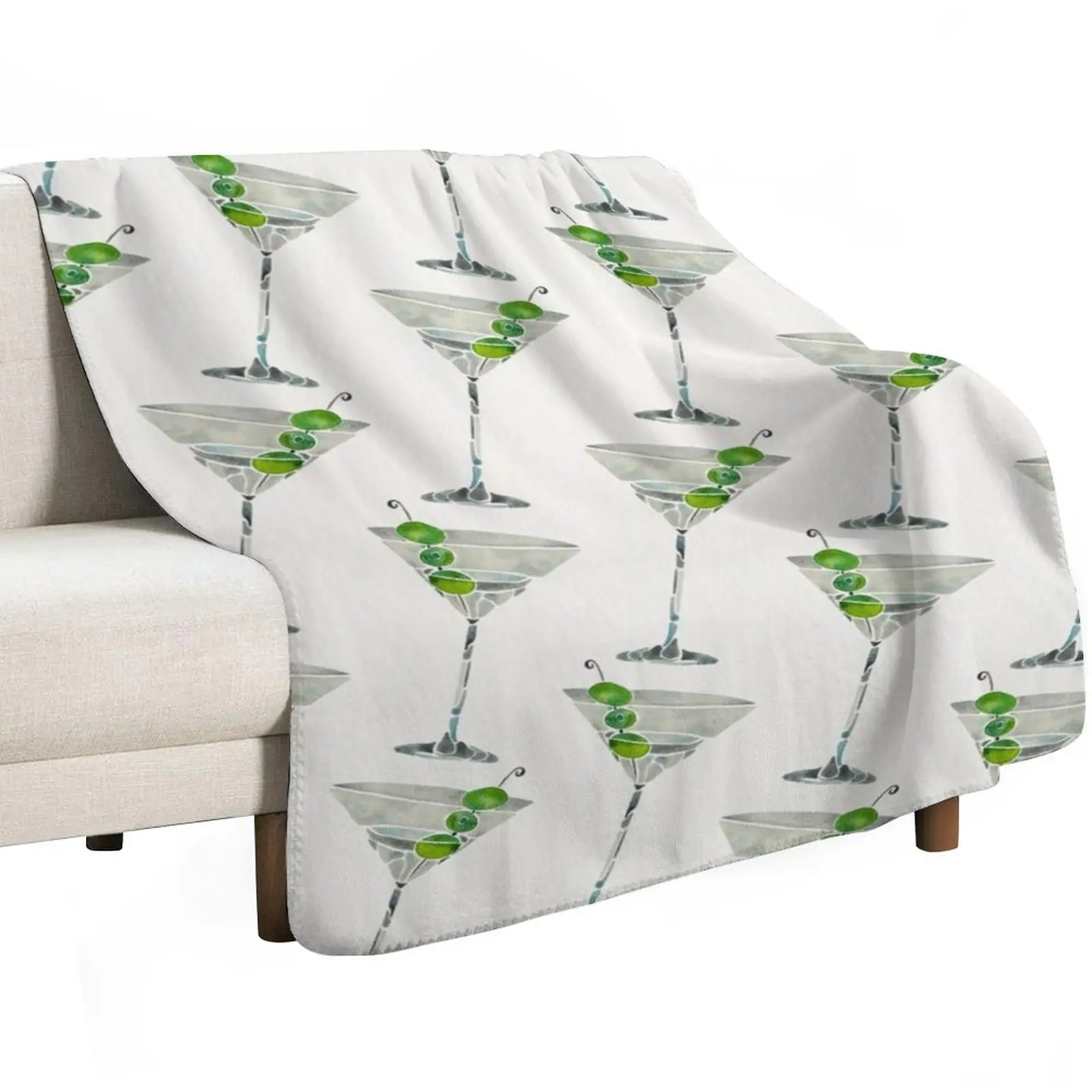 Dirty Martini Throw Blanket Furry Camping Bed Fashionable For Decorative Sofa Decorative Sofa Soft Blankets