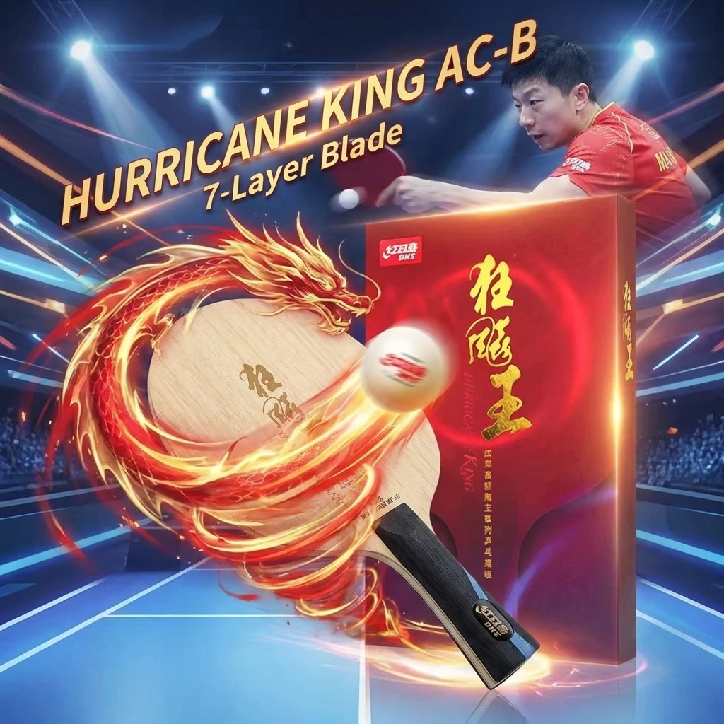 Original 100%  DHS Hurricane King ACB Table Tennis Blade 5+2 Blue AC Innerforce Professional Ping Pong Blade Carbon DHS Blade