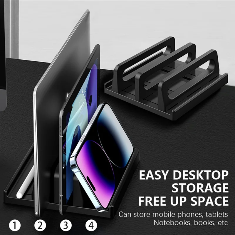 

AT93-Vertical Stand For Laptops Multi-Function Vertical Base For Tablets, Mobile Phones And E-Books Lazy Bed Office And Dormitor