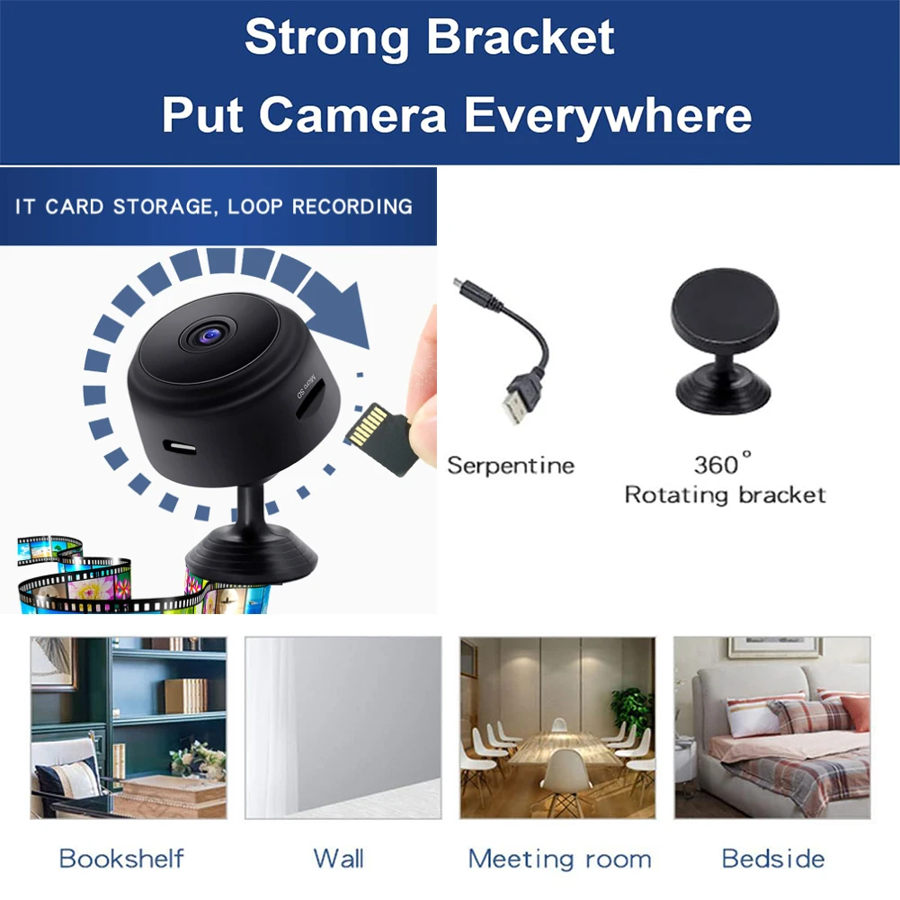 A9 Camera WiFi HD Voice Recorder Wireless Mini Camera Video Surveillance Night Vision Cameras Smart Home Hunting Surveillance