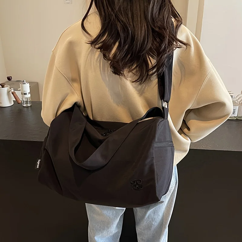 Bolsa de viaje corta de gran capacidad para mujer, bandolera con separación en seco y húmedo, almacén de zapatos independiente, bolsa de Yoga para Fitness