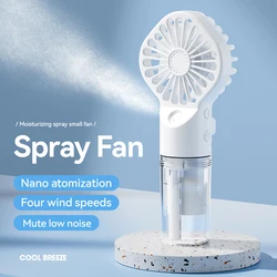 Desktop/Handheld Mini Air Conditioner Portable Humidifier Cooling Spray Fan 4 gear for Home/Office/Dorm/Outdoor