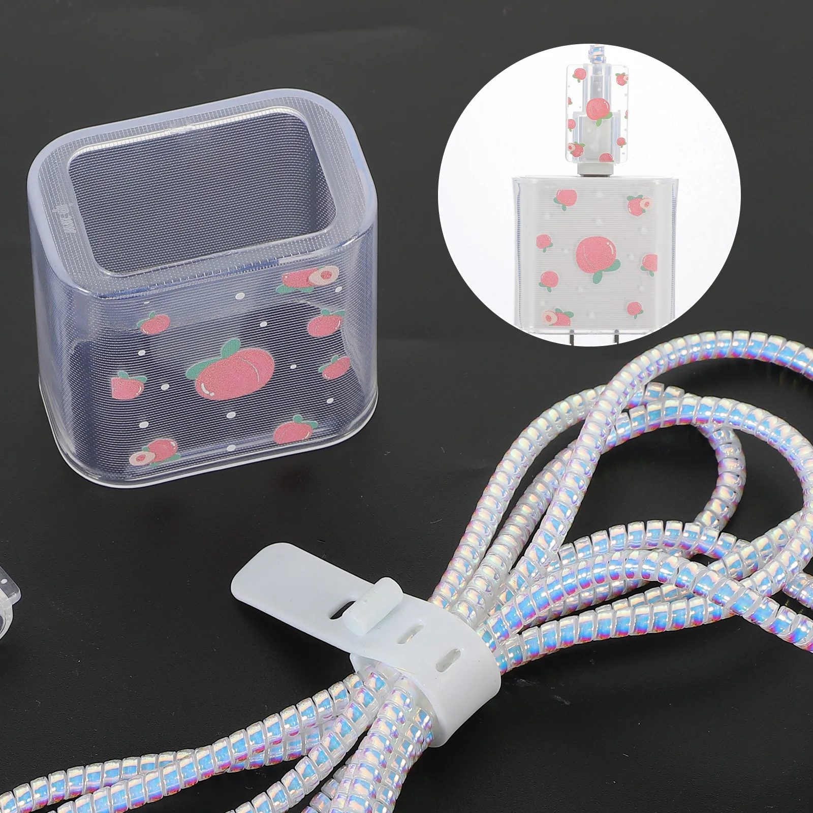 

Lovely TPU Power Adapter Cover Protector Scratch Wear Resistant Portable Sleeve Outdoor Durable Decorative Accessory