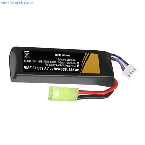 Battery 11.1V 3S 1800mAh 30C 501865 LIPO Rechargeable Polymers Lithiums Battery E65A