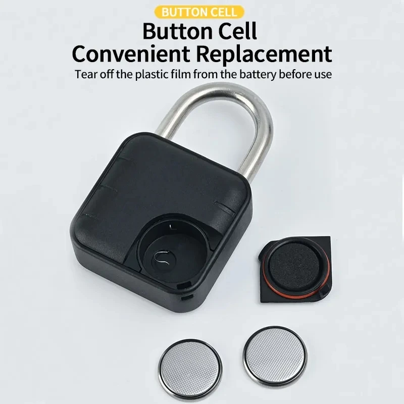 Tuya Bluetooth Smart Biometric Fingerprint Door Lock Keyless Quick Unlock Anti Theft Padlock IP67 Waterproof Home Travel Securit