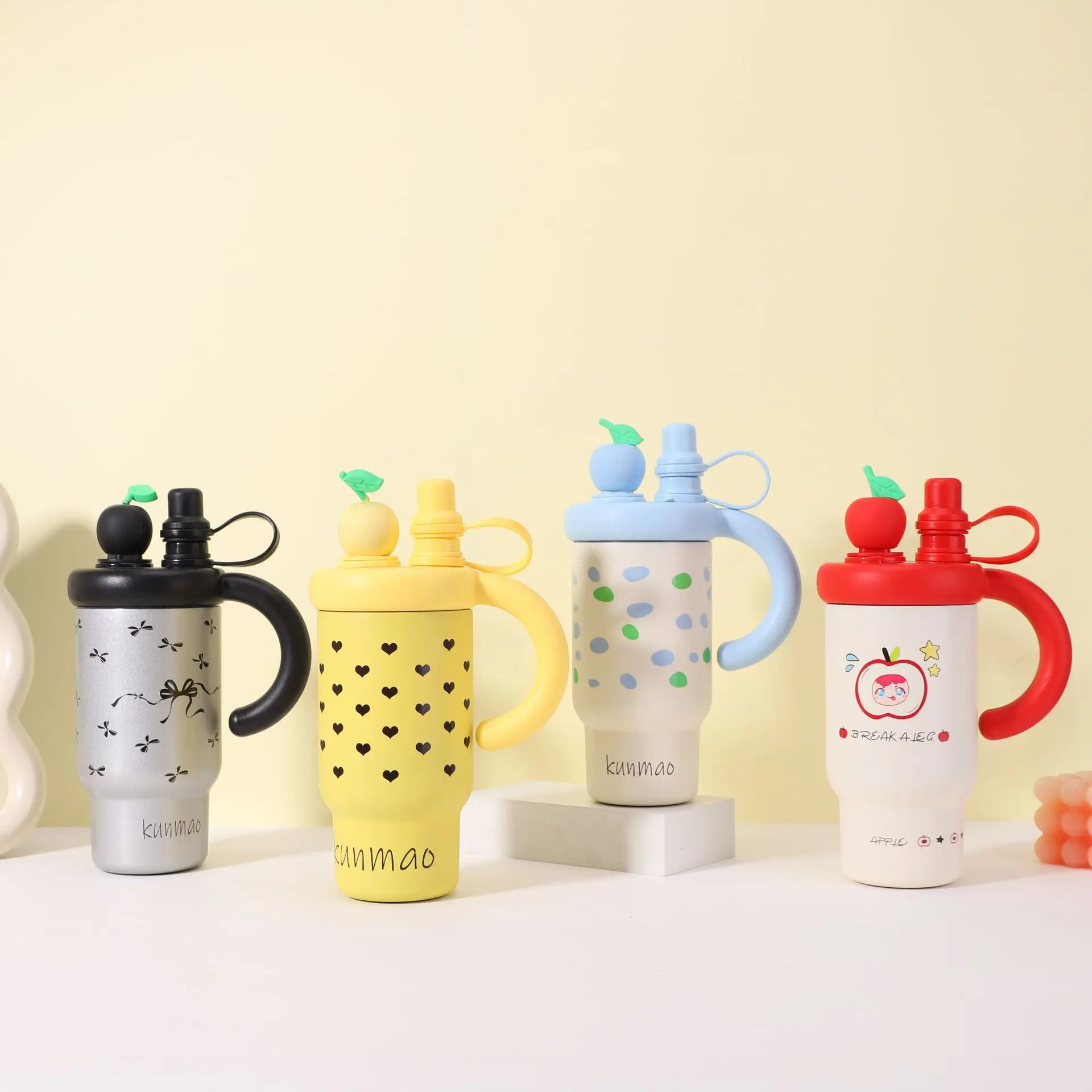 

High-Appearance Co-Branded Gourd Thermos Cup 316 Stainless Steel Ice King Cup Large Capacity Office Home Water Bottle