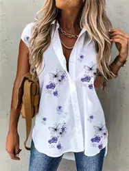 Temperament Summer Women Shirts Casual Large Size Shirts Women Loose Women Tops