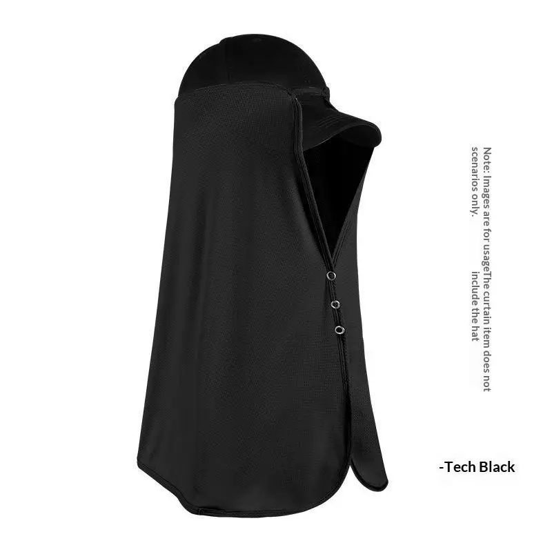 Atmungsaktiver UV-Schutz-Sonnenhut mit abnehmbarem Gesichts- und Nackenschutz für Outdoor-Aktivitäten wie Wandern und Angeln im Sommer. – Detail 7