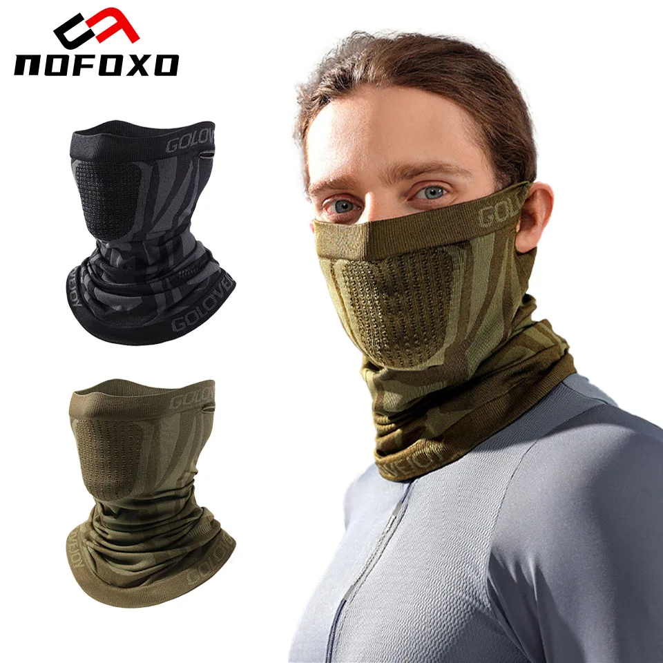 AliExpress nofoxo NOFOXO Windproof Cycling Motorcycle Mask Winter Warm Snowboard Ski Hiking Masks Sport Scarf Neck Gaiter Bicycle Headband Scarf