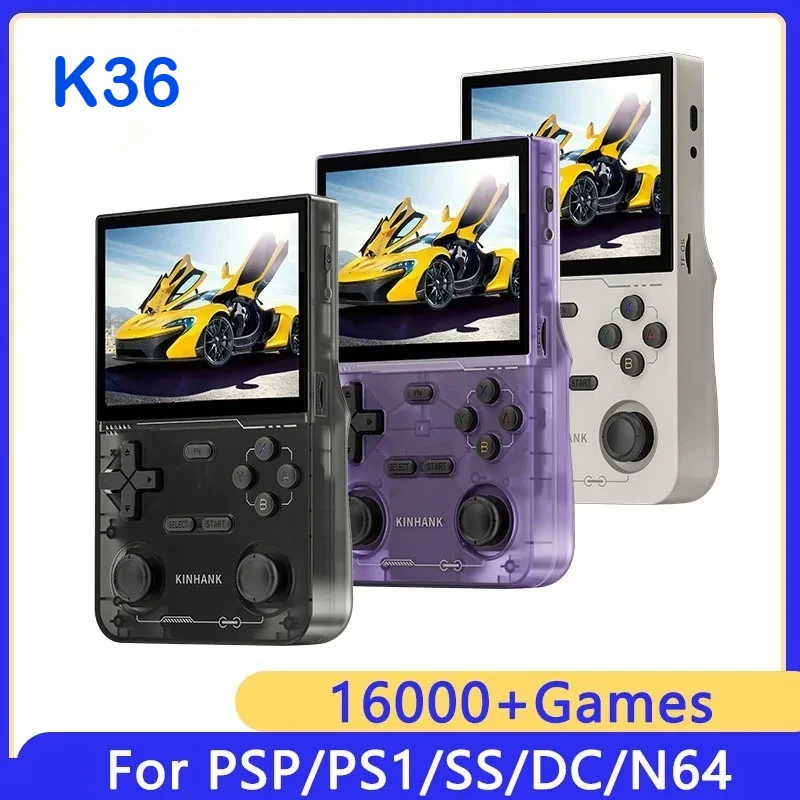 

Игровая консоль K36 Pro Retro с 3,5-дюймовым IPS-экраном, 3500 мАч, 64 ГБ, встроенная система Open Source с более чем 16000 HD-игр, портативная игровая консоль.