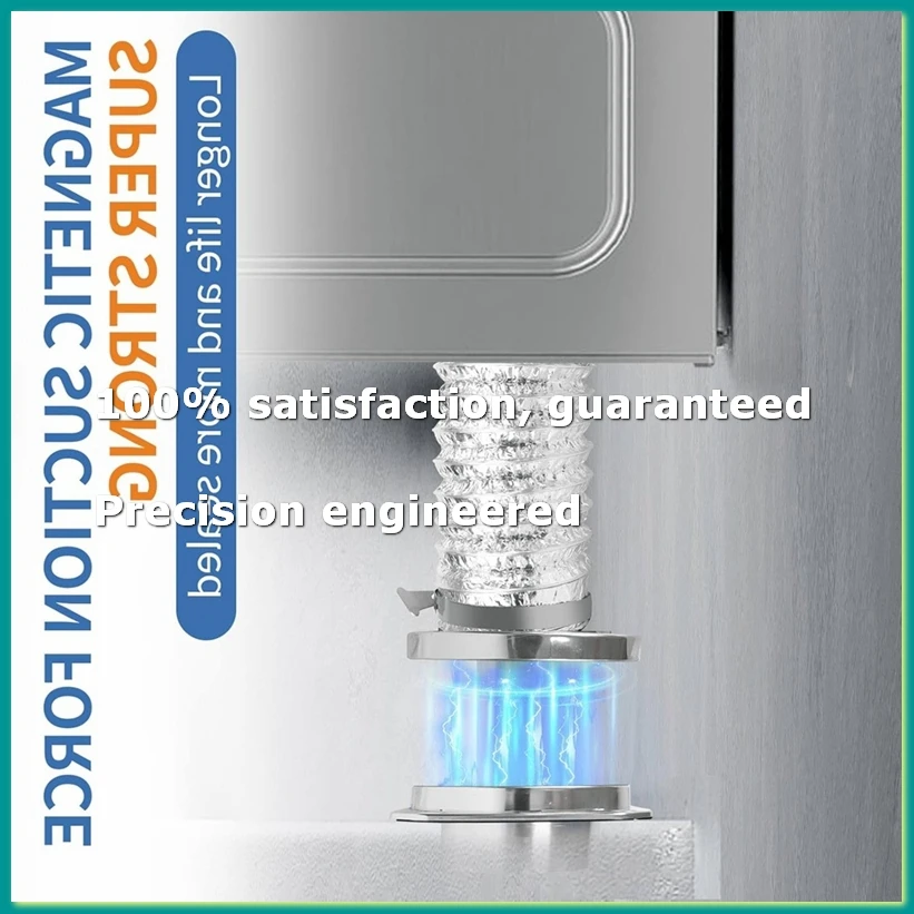 

Magnetic Dryer Vent Coupling Connector Kit - DV180 Airtight Seal, Quick Connect, Includes 2 Clamps-A07G