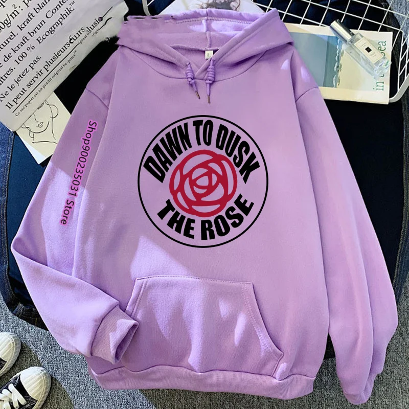 The Rose Dawn To Dusk Tour Sweatshirt Korean Group Sweater Women Long Sleeve Garphic Hoodies O-neck Pullovers Hooded Tops