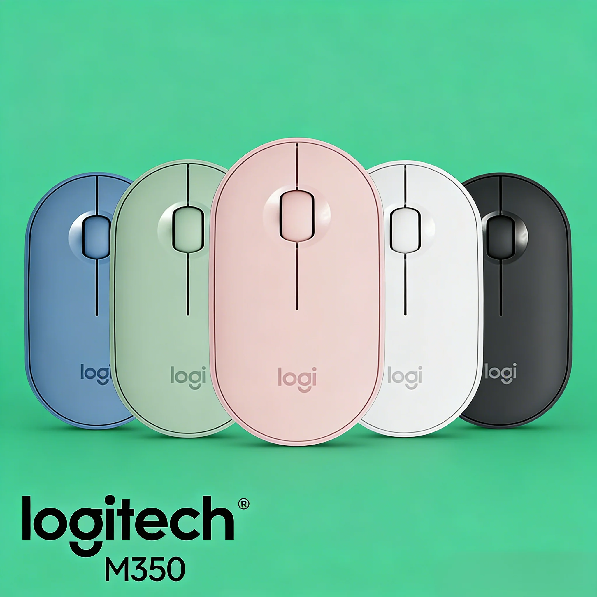 

Бесшумная мышь Logitech POP/Pebble M350 Bluetooth 2.4G с переключением между несколькими устройствами