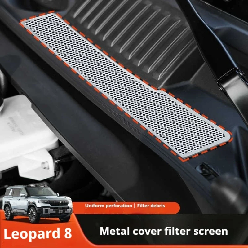 For Leopard 8 BYD Formula Leopard 8 Hood Insect Screen Air Intake Protector Cowl Grille Dust Filter Clogging Prevention