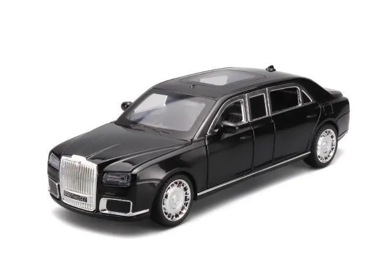 Modèle de voiture de luxe présidentiel russe en métal moulé sous pression, prix spécial, jouet ornemental pour enfants, nouvel arrivage 1/24