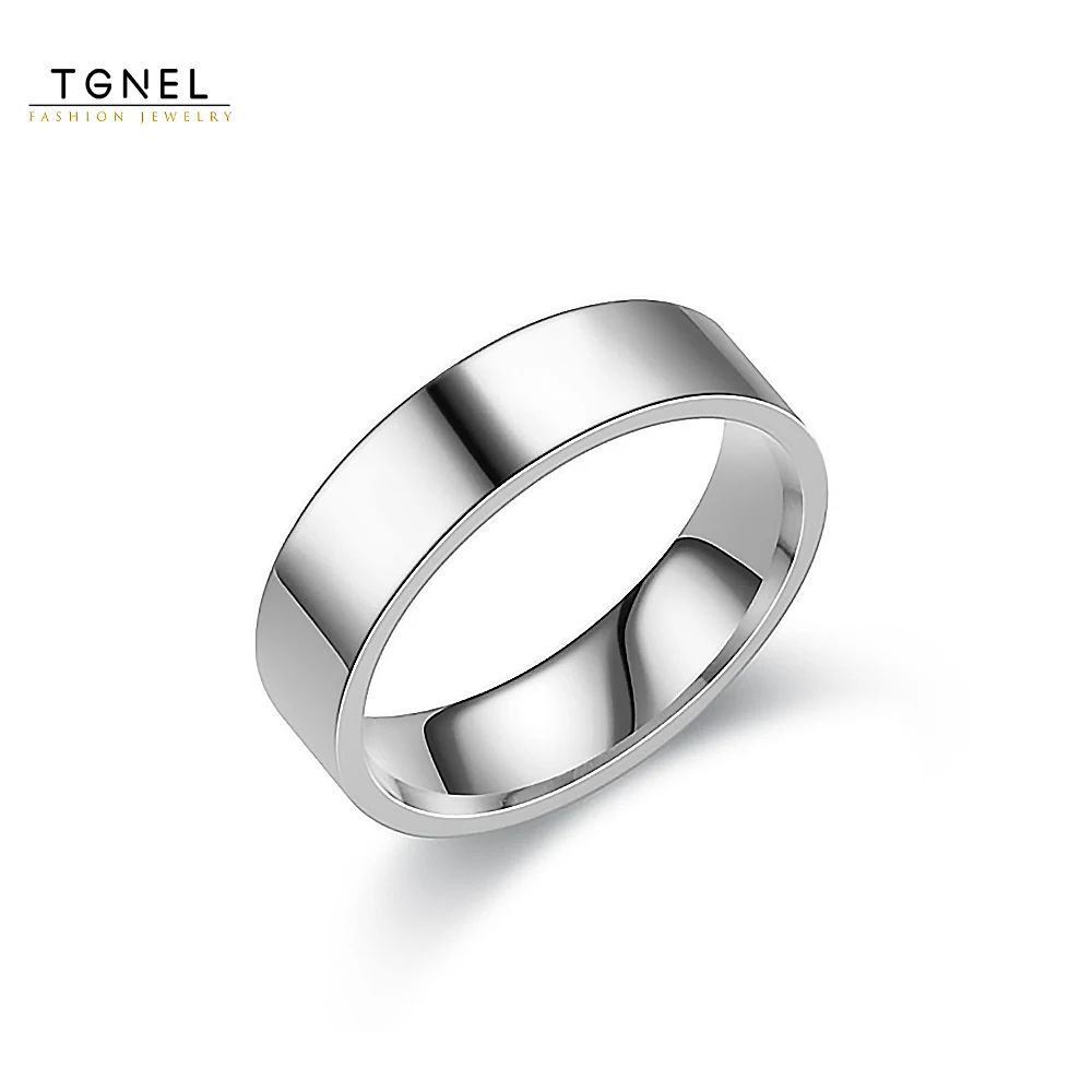 Classic Ring Stainless Steel For Men Women 4mm High Polish Inner Curved High Quality Simple Boy Finger Jewelry #7 -#13