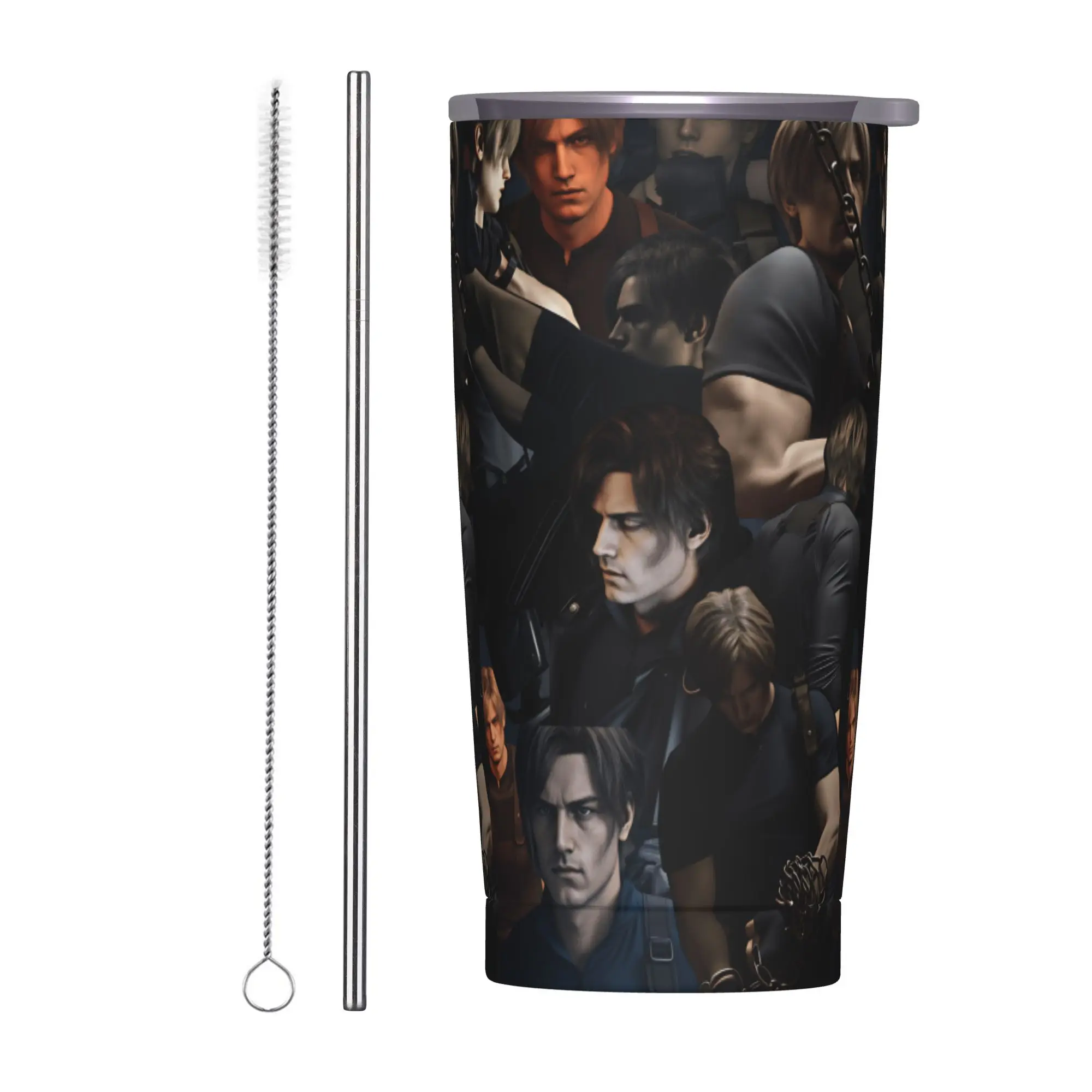 Edelstahl-Thermobecher Resident Evil, Tragbare Heißgetränke-Tasse, Reisebecher, Personalisierbare DIY-Wasserflasche