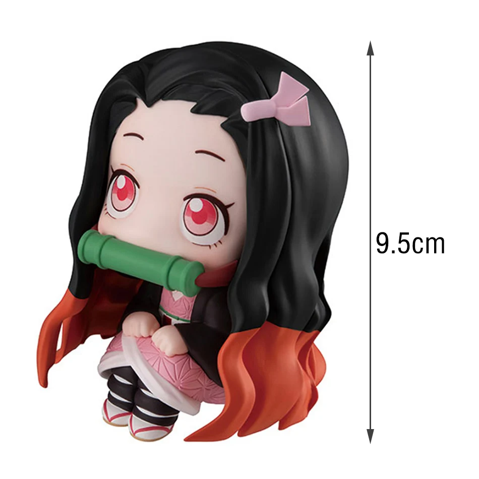 Demon Slayer Anime Figure 9cm Kamado Nezuko Kamado Tanjirou 2Pcs/Set Kawaii Q version Action Figural PVC Model Toy Gift In stock