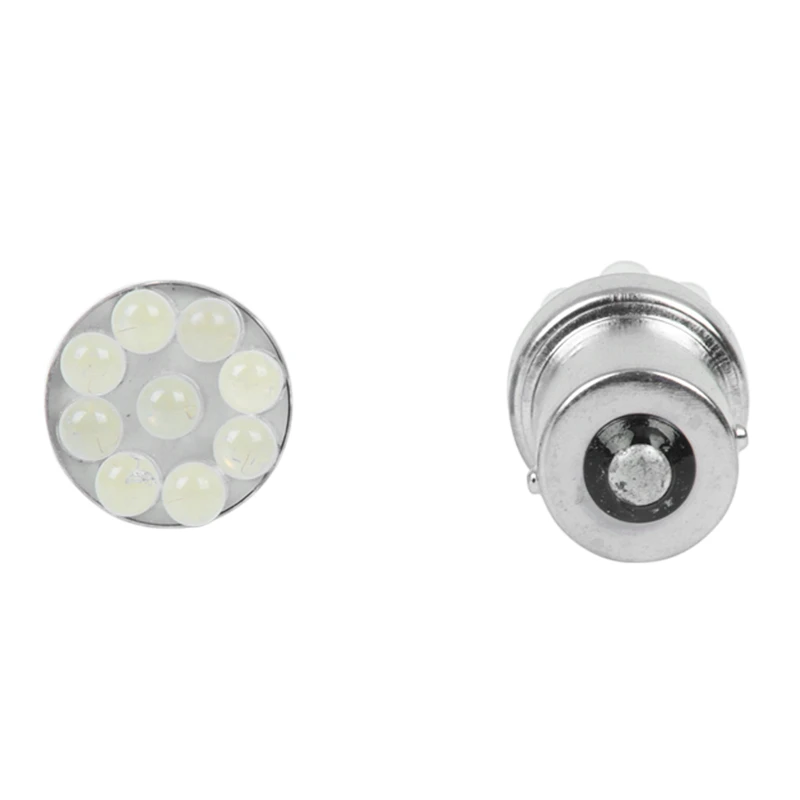 ABLJ 10 1156 382 1093 BA15S P21W Blanco 9 LED Parada trasera Bombilla de estacionamiento