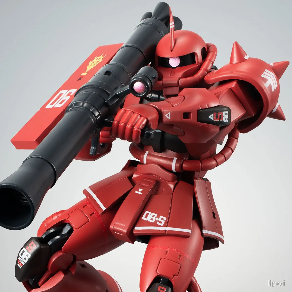 Bandai-مساحات الصواريخ Ver Gundam, Zaku II, نوع القائد, Char Aznable, شعار واقعي مخصص, لعبة نموذج نهائي, أصلية