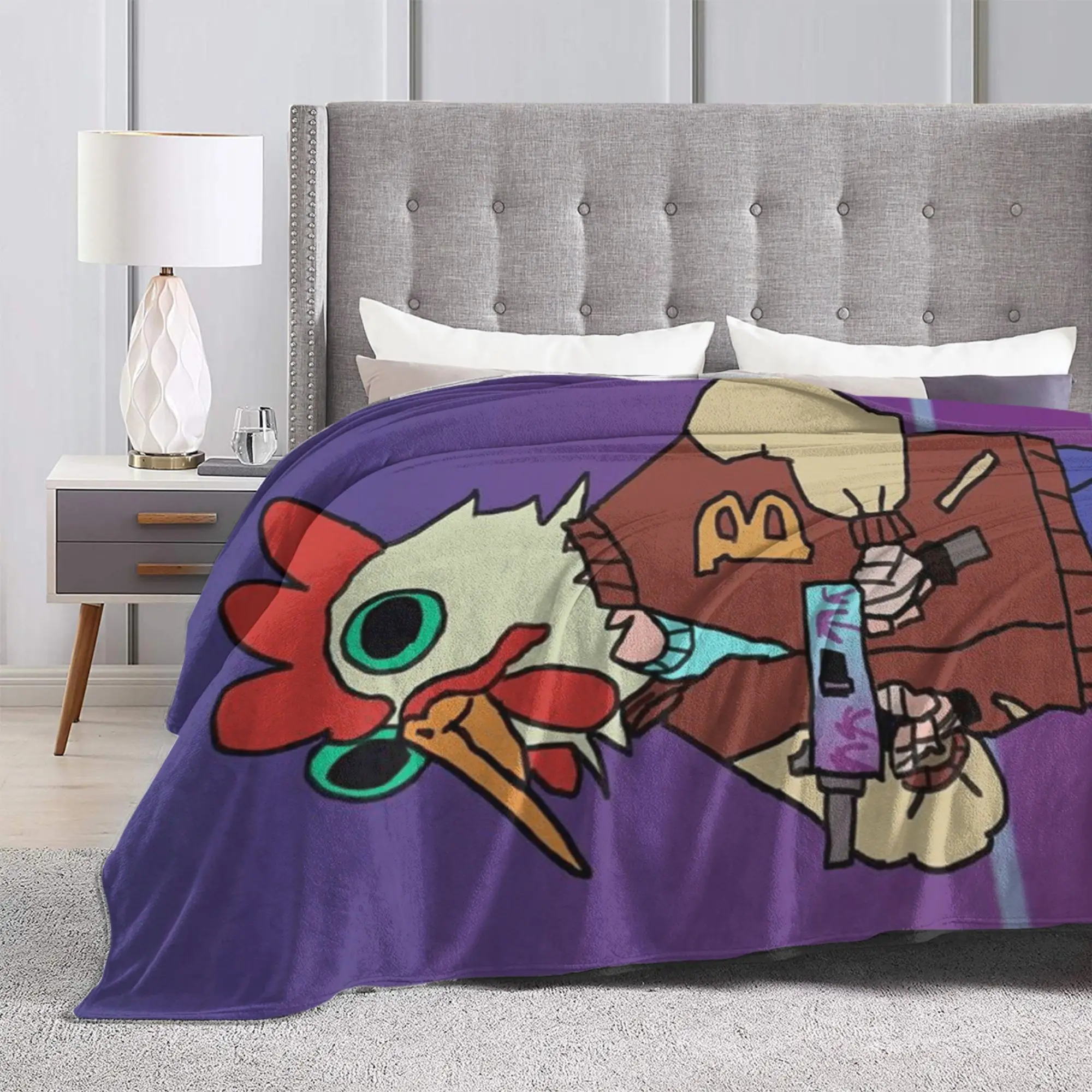 لينة الدافئة بطانية الفتيات الفتيان التخييم الخط الساخن ميامي الفراش يلقي لعبة الفانيلا المفرش لغرفة المعيشة مضحك غطاء سرير أريكة #3