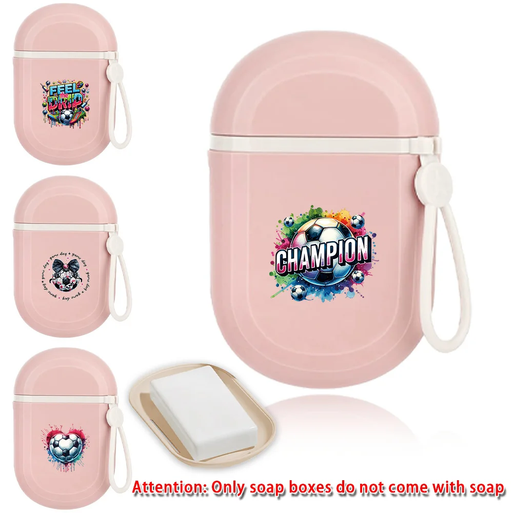 Estuche de Jabón de Viaje, Portátil, a Prueba de Fugas, Duradero, para Fanáticos del Fútbol 2026, Ligero y Compacto, para Gimnasio, Camping y Regalos