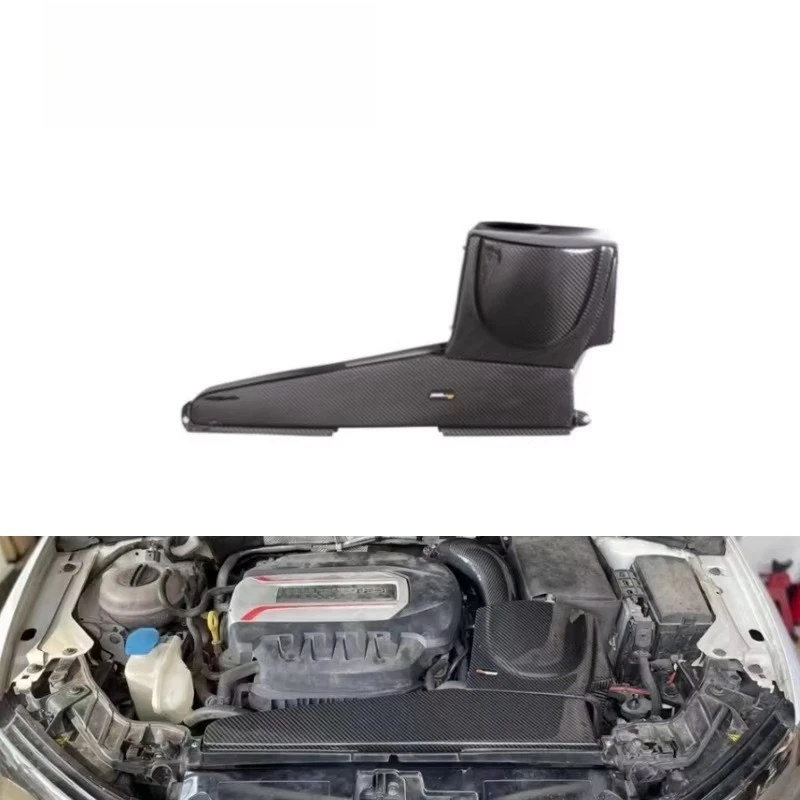 

Dry Carbon Fiber Cold Air Intake System 3K Twill Weave Car Engine Carbon Fiber Induction System for A3 S3 EA888 1.8T 2.0T