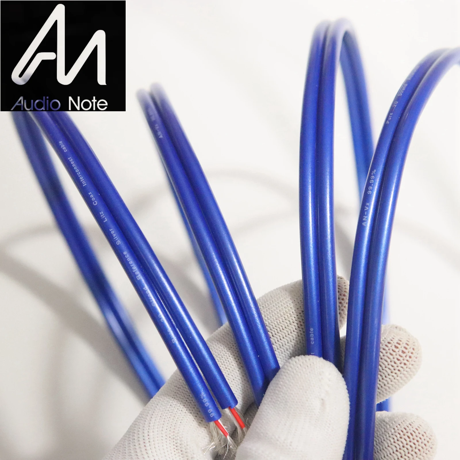 Audio Note blue AN-VX 20 Strand Pure Silver Plated Litz InterConnect Stereo Audio Dual Channel DIY bulk cable Made in the UK