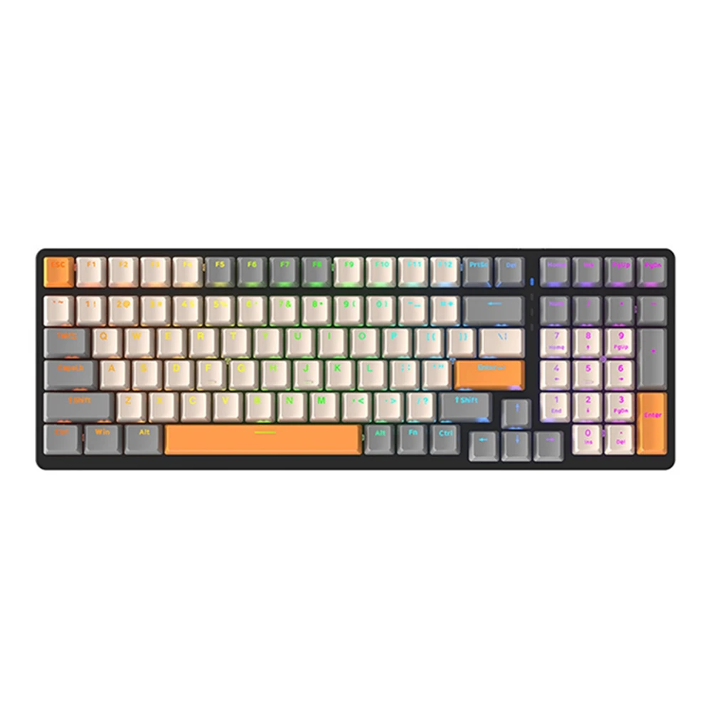 ZIYOULANG Mechanical Keyboard 100 Keys 98% Layout Mechanical Keyboard Wired Type C RGB Numpad K3 A