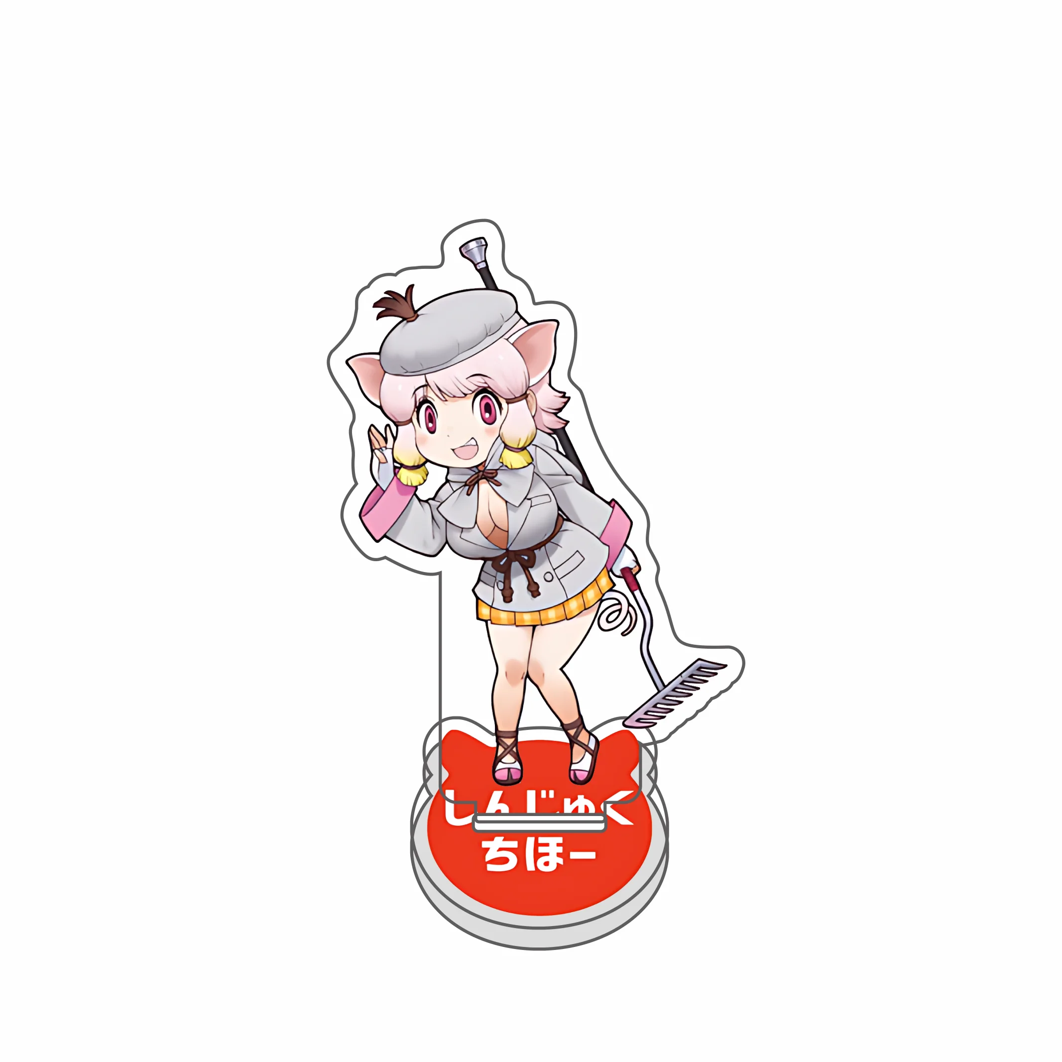 Anime Kemono Friends 10cm Acrylic Stand Keban Serval Tabletop Decorations Accessories Decor Gifts Exquisite Products Key Chain