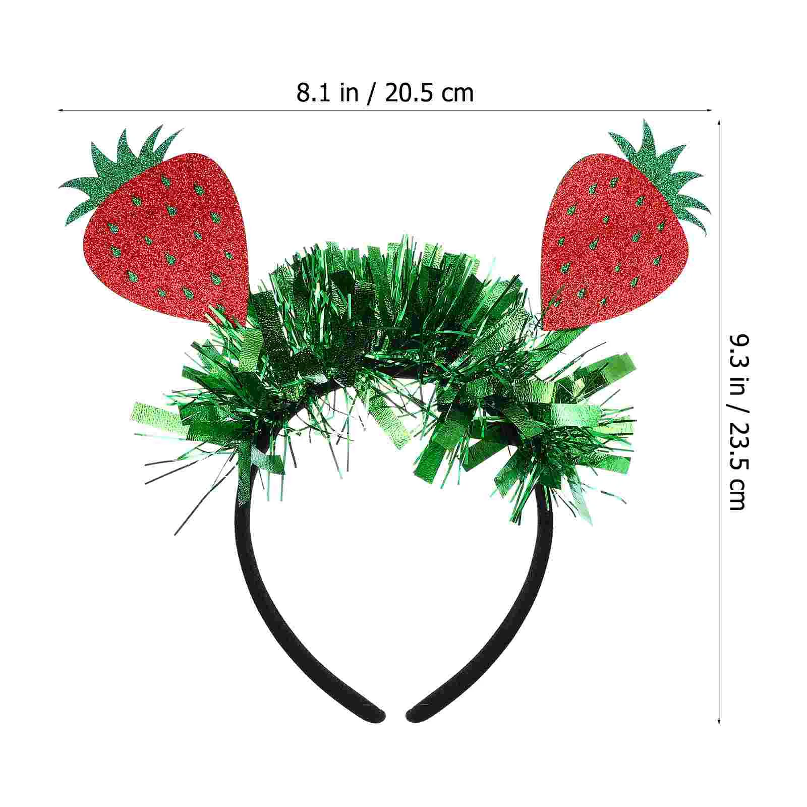 2 Pcs Strawberry Headband Hair Accessories Cardigan Birthday Decor Hoops