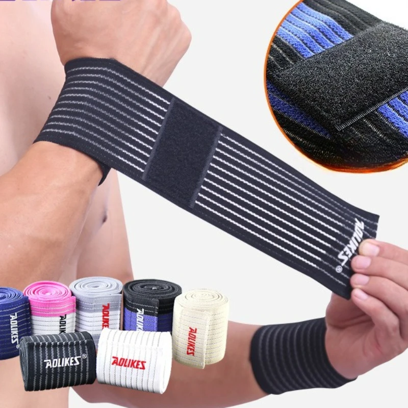 Adjustable Elastic Wrist Wrap Bandage, 40CM Compression Wrist Support Brace, Sports Wrist Guard for Outdoor Activities