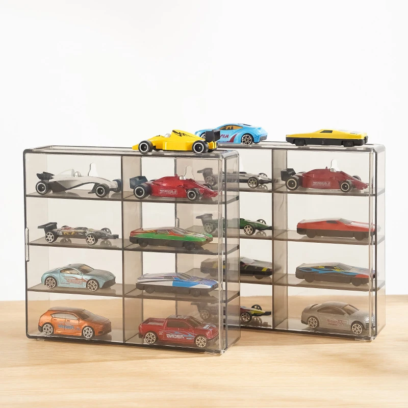 1:64 For Display  Model Toy Cabinet Rack For Cars Diecast Storage Acrylic Dustproof Display Box